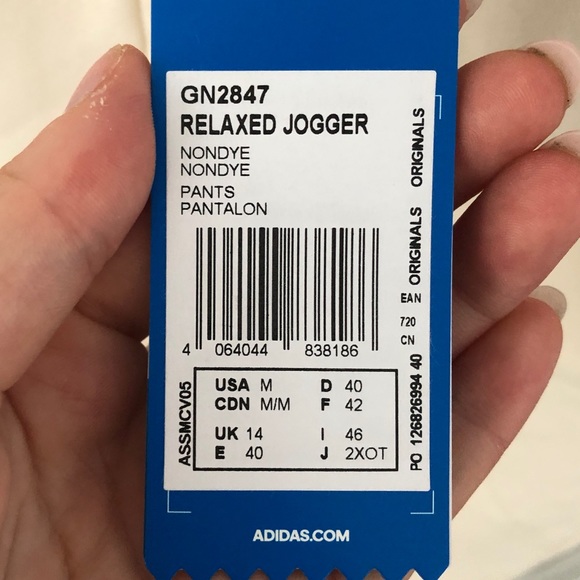 NWT Adidas Cream Relaxed Jogger - Picture 5 of 8